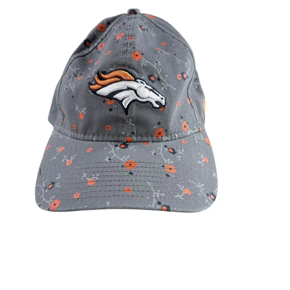 Denver Broncos‎ New Era Women's Floral 9TWENTY Adjustable Hat - Picture 3 of 9